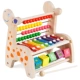 Cậu bé bát tám gõ tay xylophone 1-2-3 tuổi bé bé câu đố giáo dục sớm âm nhạc bé gái