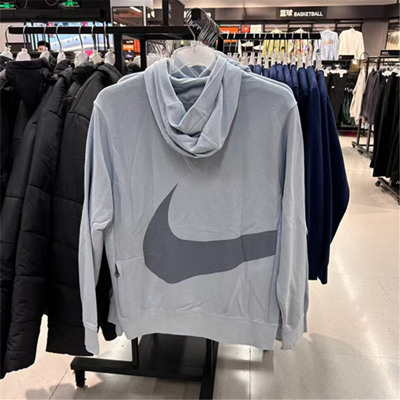 Nike Men's Large Hook Sweatshirt Pullover Hooded Towel Bottom Spring and Autumn Quick-Drying Breathable Trendy Fz4765-440
