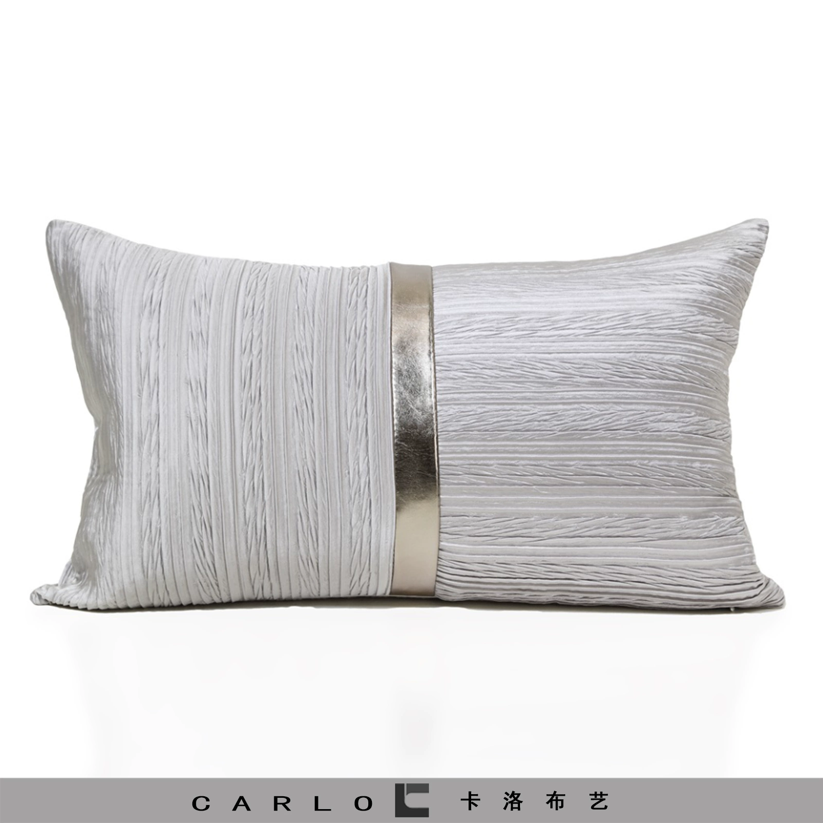 Carlo Home Dệt may Đơn giản Hiện đại Nhẹ nhàng Phong cách Sang trọng Phòng Triển lãm Phòng triển lãm Màu xám Nối eo Gối Gối Đệm trang trí Ba lô - Trở lại đệm / Bolsters