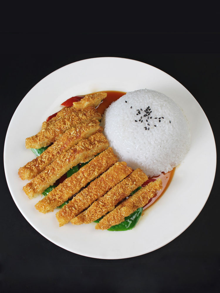 Royal craftsman Yipin simulation food model rice rice model Chinese food model fried rice fake dish rice