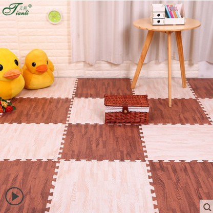 Ký túc xá bọt sàn mat khảm 60 × 60 hạt gỗ sàn phòng ngủ thảm gia dụng thảm xốp ghép