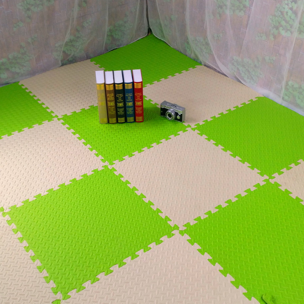 [40 miếng] bọt sàn câu đố 60x60 dày sàn mat khâu bé bé bò bò mat xốp trải sàn