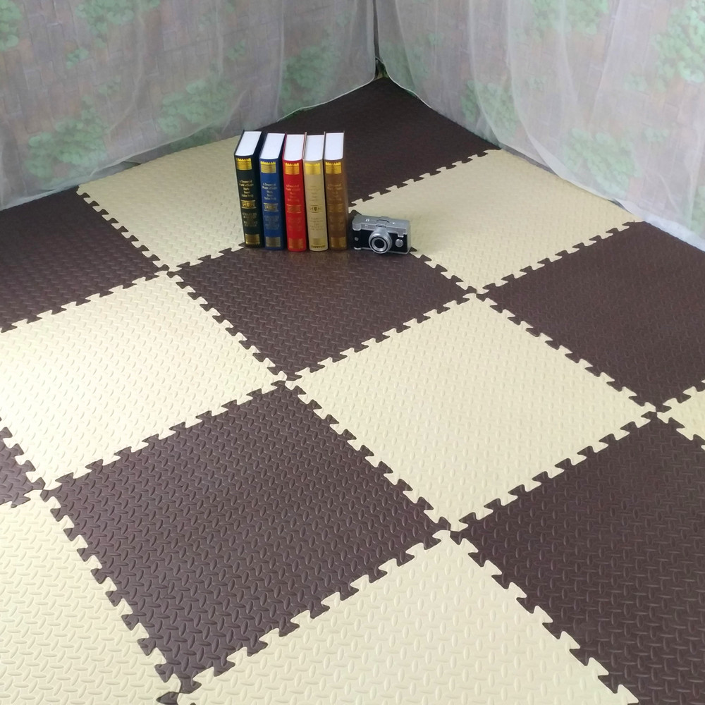 [40 miếng] bọt sàn câu đố 60x60 dày sàn mat khâu bé bé bò bò mat xốp trải sàn