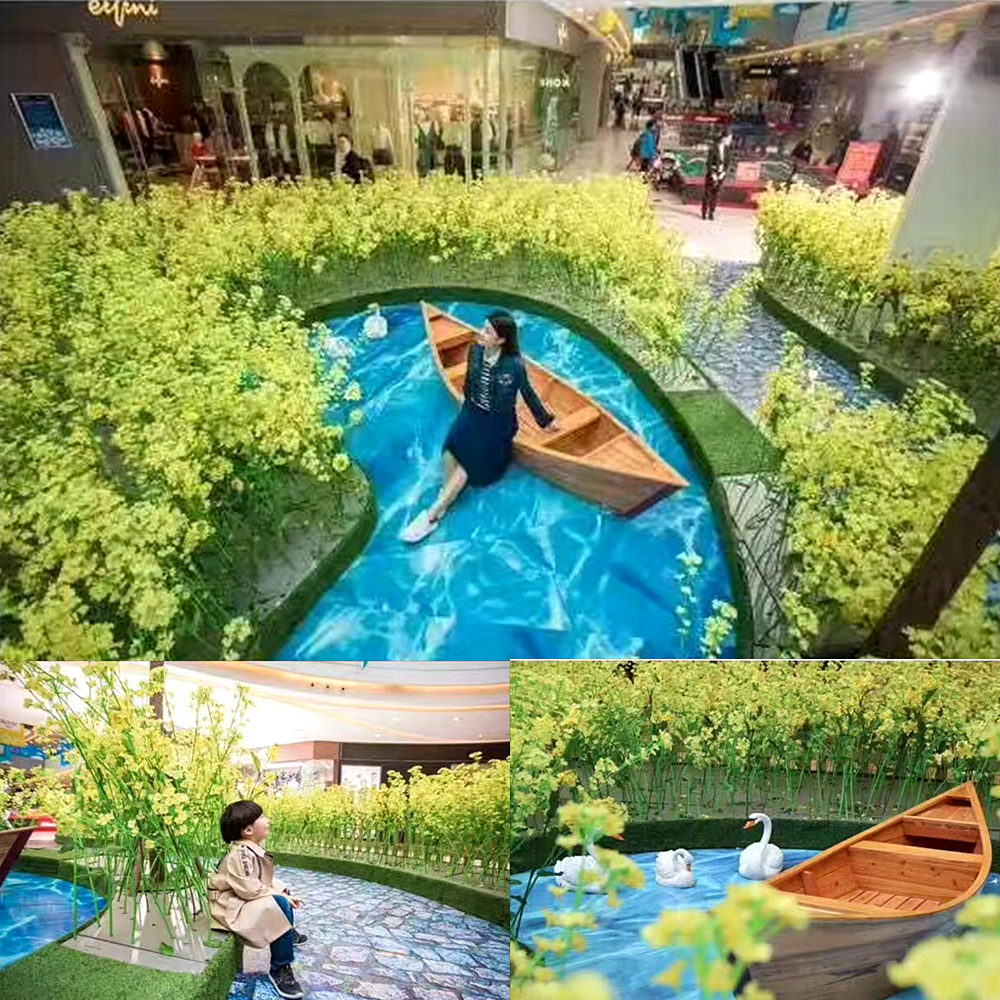 Mô phỏng mua sắm trung tâm mua sắm nhà hàng khách sạn nhà hàng câu lạc bộ 4S cửa hàng thiết lập vẻ đẹp mùa xuân Chen đạo cụ cảnh quan trang trí mềm mại - Hoa nhân tạo / Cây / Trái cây lan giả