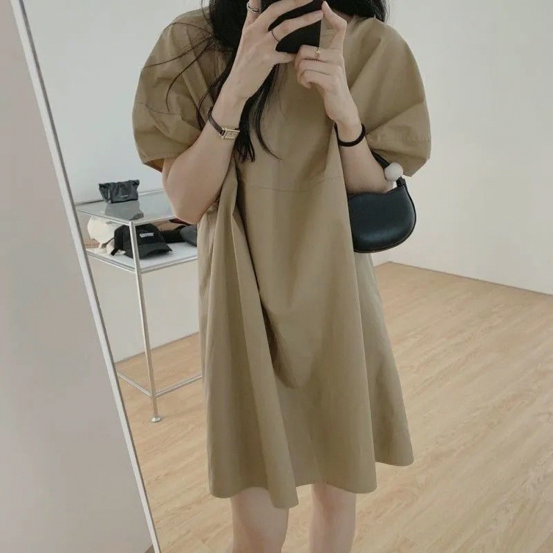Petite Hong Kong-Style Retro First Love Doll Dress 2025 Summer New Korean Version ins Mori Girl Chic Dress