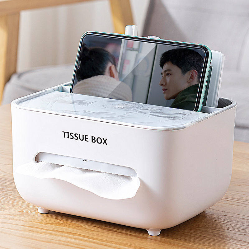 Nordic Ins Wind Modern Minimalist Multifunction Paper Towel Box Living Room Tea Table Creative Home Tabletop Debris Containing Box