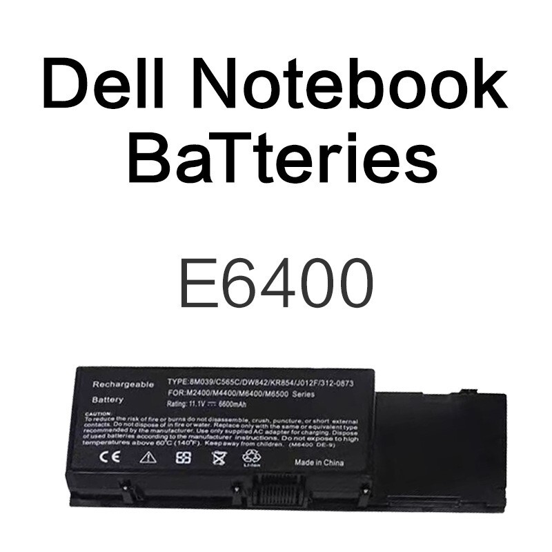 E6400-9C/6600Mah Is Suitable for Dell Laptop Batteries M6500/M2400/M4400