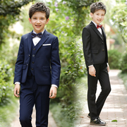 Trẻ em mùa xuân và mùa thu chàng trai phù hợp với childrens chàng trai trong bộ quần áo trẻ em nhỏ hoa childrens áo váy bộ ba mảnh.