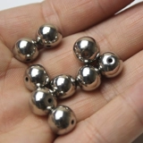 Украшение-шарик из нержавеющей стали, бусины, браслет из бусин, ювелирный шарм, аксессуар, четки из круглых бусин