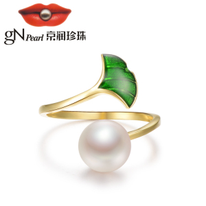 京润珍珠戒指翠微淡水珍珠戒指