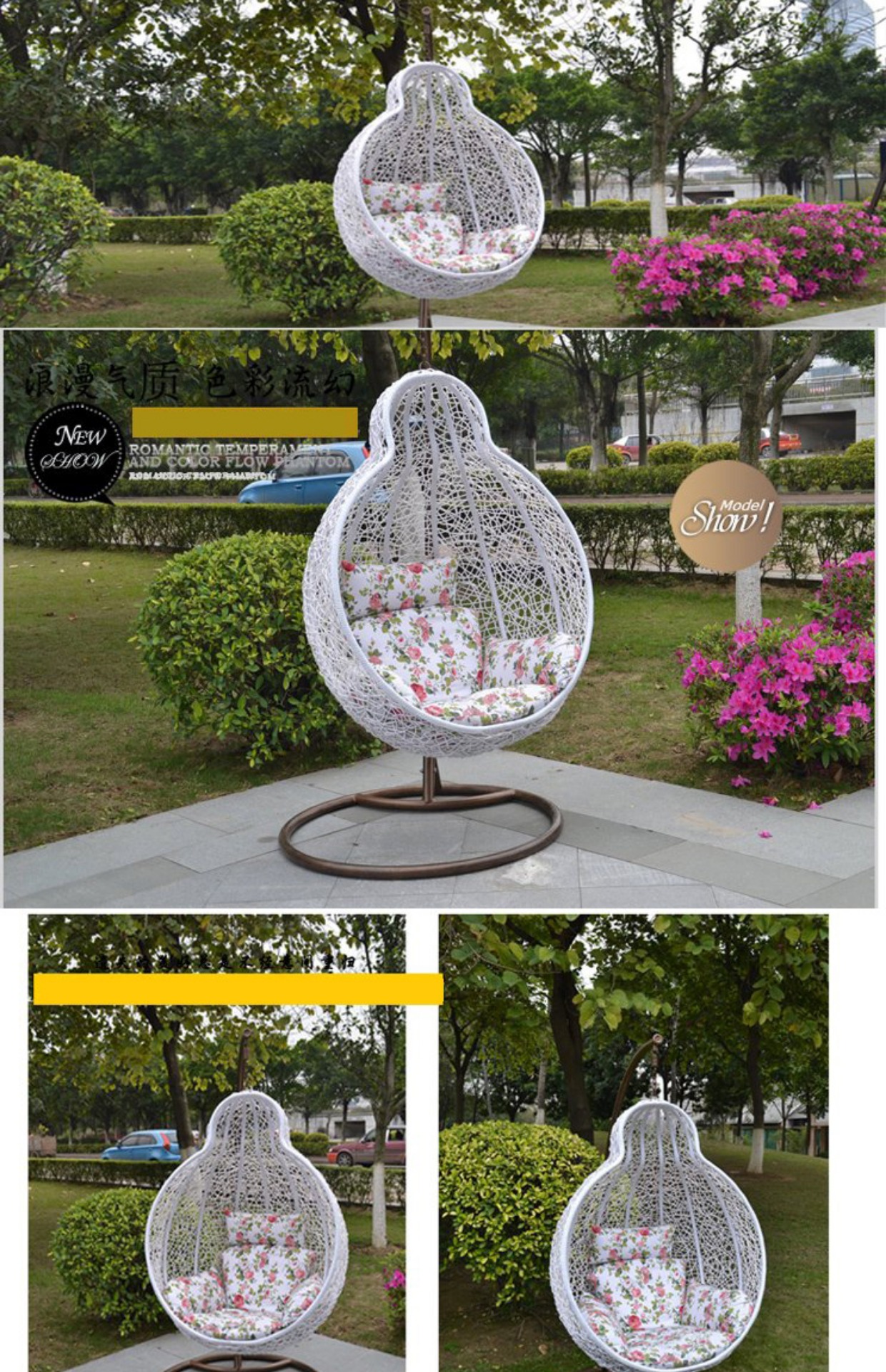 Giải trí ngoài trời ban công ngoài trời đồ nội thất Birding rocking ghế treo giỏ rocking ghế mây ghế xích đu Palăng loại treo ghế - Bàn ghế ngoài trời / sân ban ghe ngoai troi