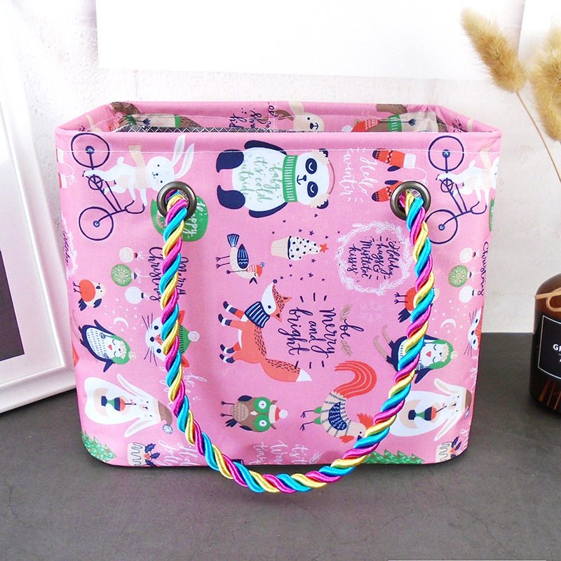 Cartoon bath wash bag for women and men cute large-capacity bath basket portable portable travel bath basket bath bag bag