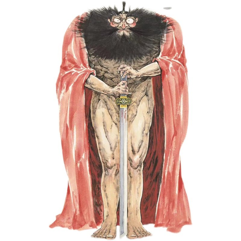 Slag Bear Original Zen Chan Chan Office Home Art Micro-spray Decorative Painting Zhong Kui Rice Paper Frameless