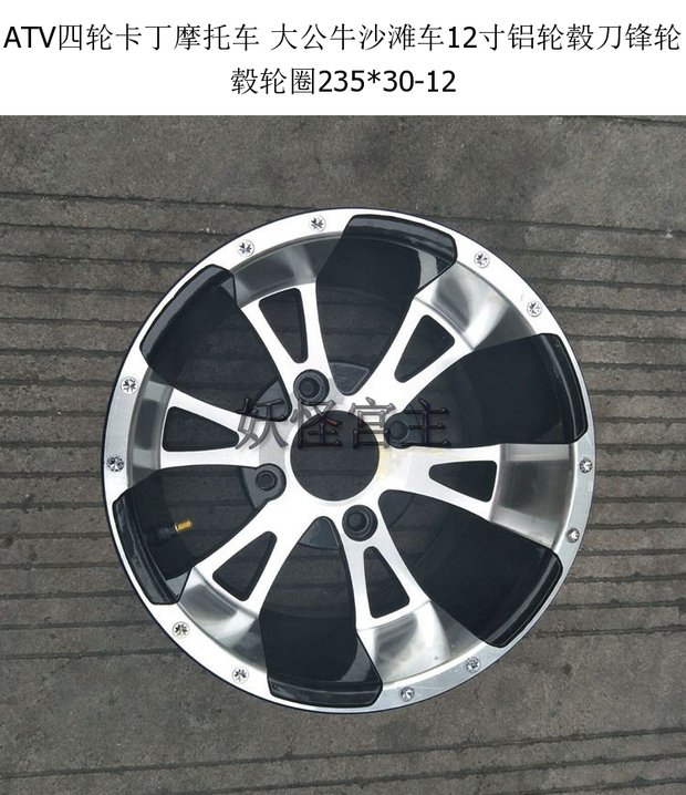 Xe mô tô bốn bánh kart xe mô tô phân khối lớn ATV 12 inch bánh xe nhôm lưỡi bánh xe vành bánh xe 235 * 30-12 bánh xe sirius