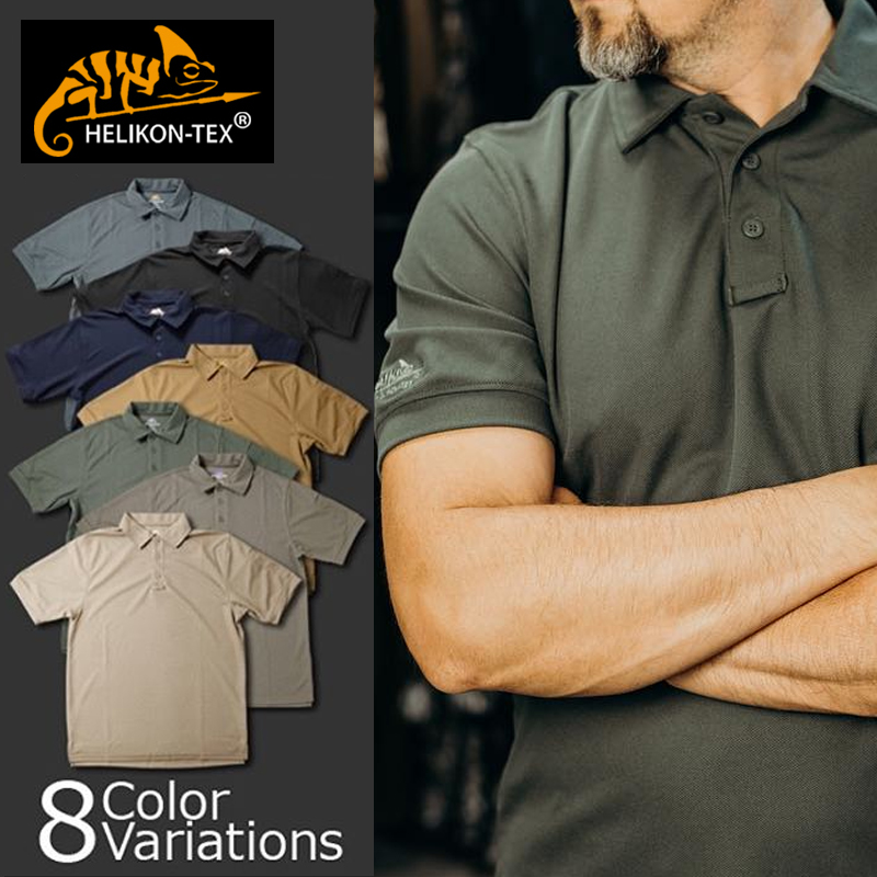 Helikon Helicken Speed Dry Coat Short Sleeve Summer Breathable Pure Color T-shirt Men Polo Shirt