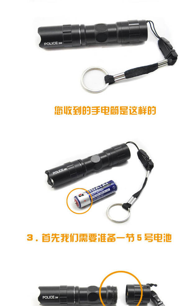 Mini chói LED đèn pin nhỏ siêu sáng tầm xa ngoài trời chiếu sáng nhà sinh viên xách tay tự vệ ánh sáng trắng đèn pin đội đầu siêu sáng 1000w