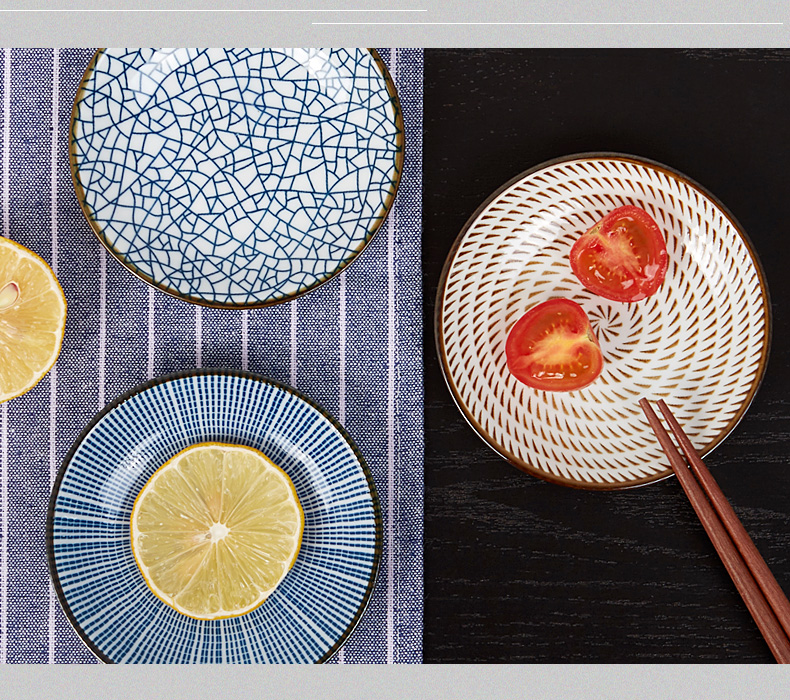 Tấm gốm nhiếp ảnh Nhật Bản tạo dáng trang trí trang trí trái cây khô sushi thực phẩm cho người sành ăn chụp ảnh đạo cụ tấm - Trang trí nội thất phụ kiện trang trí phòng khách đẹp