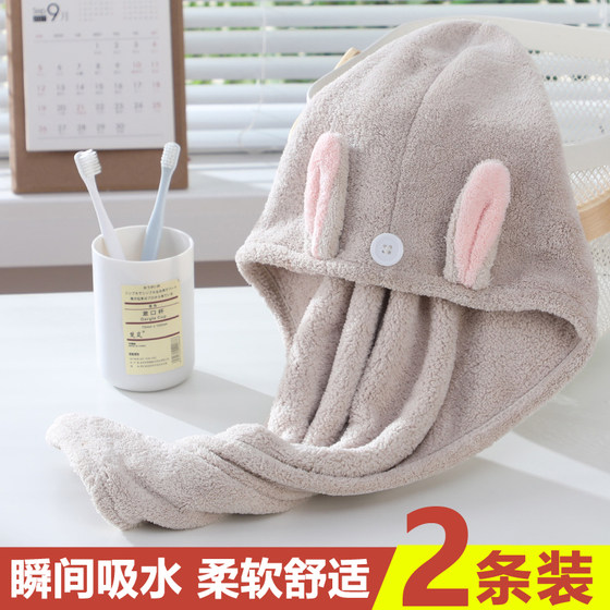 干发帽女超强吸水速干洗头包头巾擦头发毛巾2025新款双层加厚浴帽