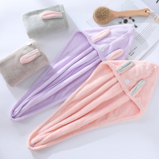 干发帽女超强吸水速干洗头包头巾擦头发毛巾2025新款双层加厚浴帽