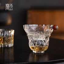 Tianyige丨Glass tea leakage fair cup set ultra-fine gauze tea filter tea filter kung fu tea set accessories