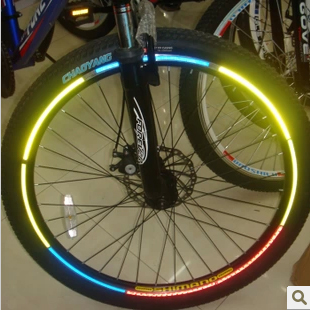 Bike Tire Reflective Patch Dead Flying Mountaineering Bike Hub Reflective Patch Paper Car Circle Wind Bike Accessories