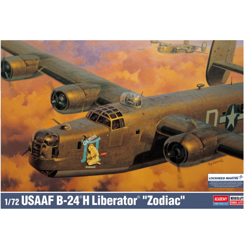 Aideme Static Model 12584 1/72 B-24H Liberator Bomber Zodiac
