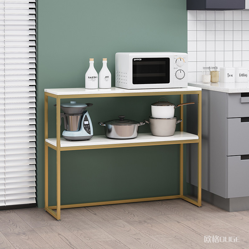 Nordic marble shelving shelf floor double containing material table Kitchen Living Room minimalist by wall Strip Narrow Table