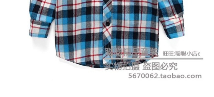 Áo sơ mi cotton bé gái bằng vải cotton trẻ em dài tay Áo sơ mi trẻ em mùa thu kẻ sọc áo dày shop trẻ em