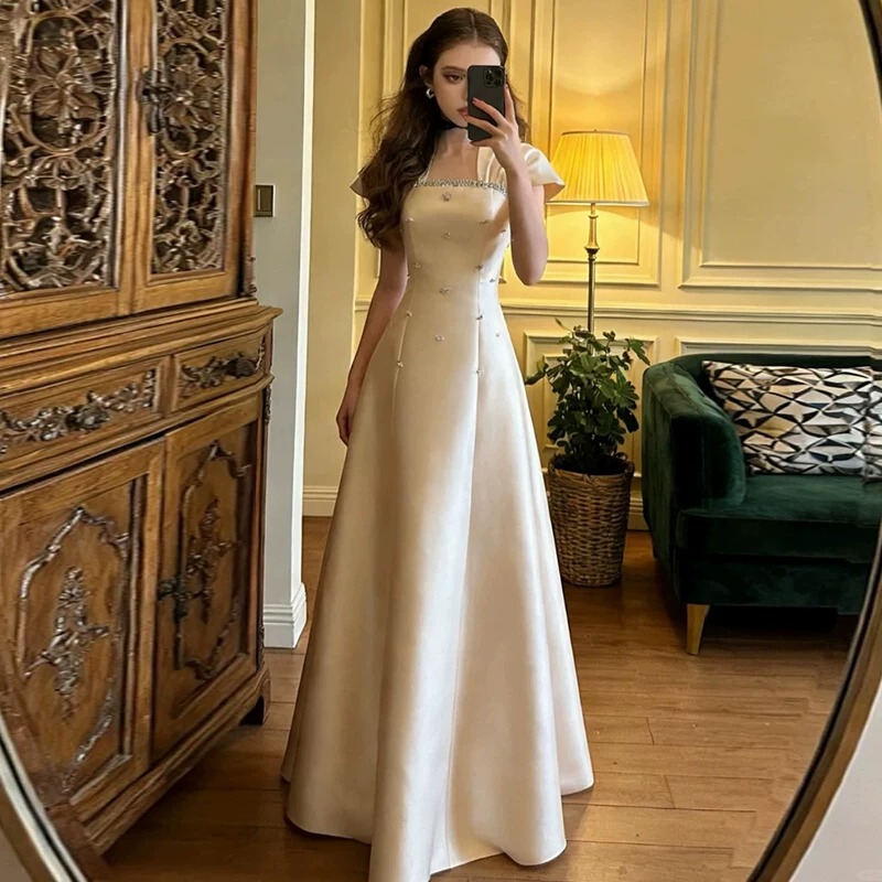 Strappy Evening Dress 2026 New Style High-End Coming-Of-Age Ceremony Student Birthday Graduation Banquet Host Elegant Engagement Dress Strappy Evening Dress 2026 New Style High-End Coming-Of-Age Ceremony Student Birthday Graduation Banquet Host Elegant Engagement Dress