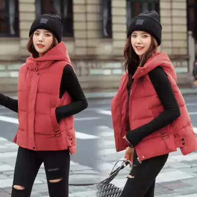 Corduroy vest vest jacket autumn waistcoat women wear women's vest outside with autumn and winter down cotton horse clip tide