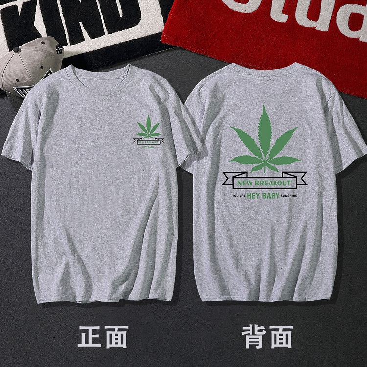 Triều thương hiệu mùa hè nam ngắn tay t-shirt nam cotton vòng cổ cộng với phân bón XL chất béo lỏng nửa tay áo sơ mi