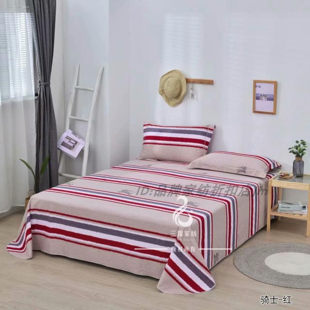 Sanbao nhà dệt nhung ấm tấm nhung de ấm nhung ba mảnh mùa thu và mùa đông dày chà nhám nhà máy bốn mảnh trực tiếp - Khăn trải giường drap nệm