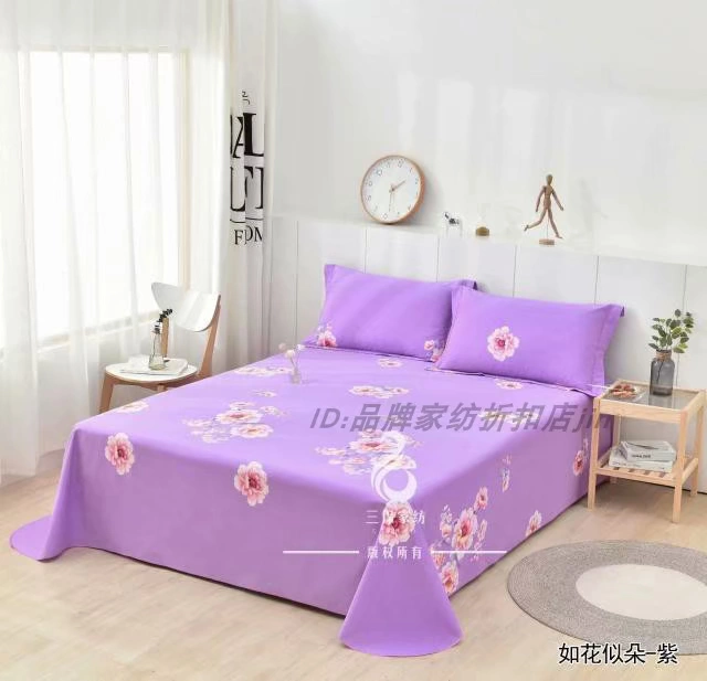 Sanbao nhà dệt nhung ấm tấm nhung de ấm nhung ba mảnh mùa thu và mùa đông dày chà nhám nhà máy bốn mảnh trực tiếp - Khăn trải giường ga giường 1m2x2m