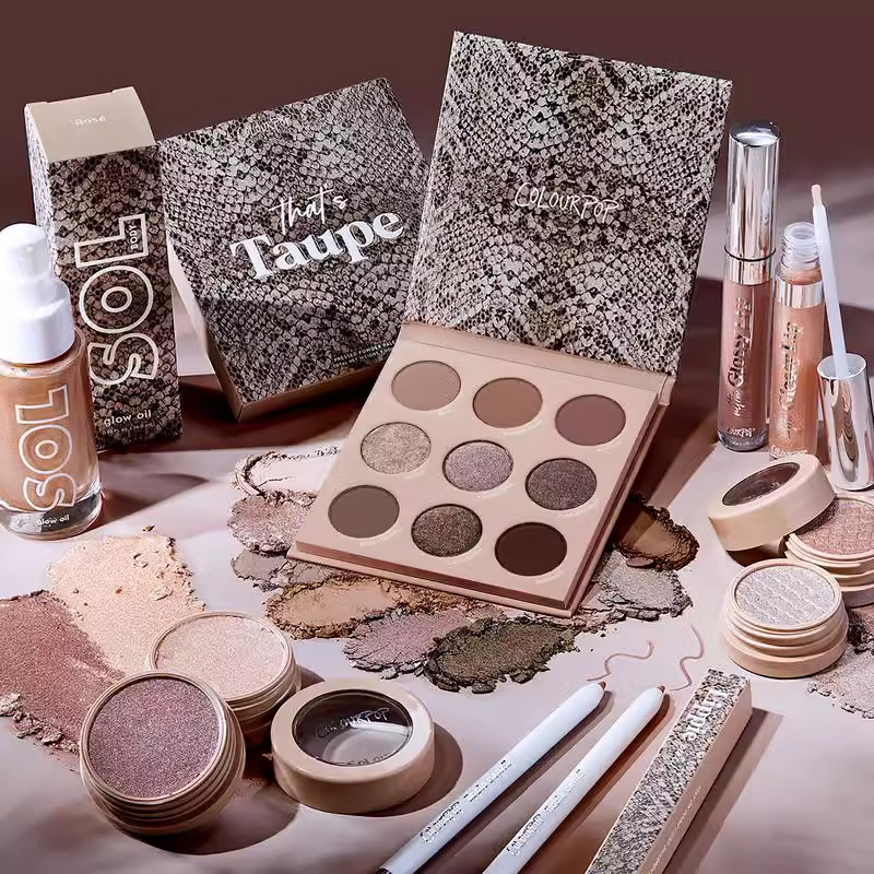 American Version of Colourpop That's Taupe Colorpop Eyeshadow Palette Cool Tone Snake Pattern Palette