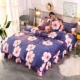 chồn nhung mùa đông sang trọng denim da lộn lông cừu áp dụng trần truồng Coral 4 lông cừu dày hơn bộ đồ giường m - Bộ đồ giường bốn mảnh