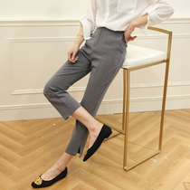 Fall new foot opening fork 90% pants small frescoed 100 hitch anti-wrinkle smoke pipe to suit small leggings and womens clothing