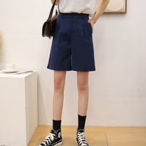 2021 Fall new Korean version Anti-creasing body shorts Children comfort 100 Lap Suit Pants Casual 50% pants