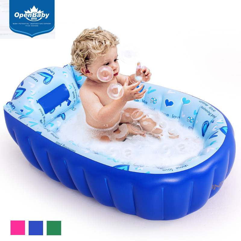 Baby inflatable bath baby bath baby can fold newborn child can sit on portable travel household