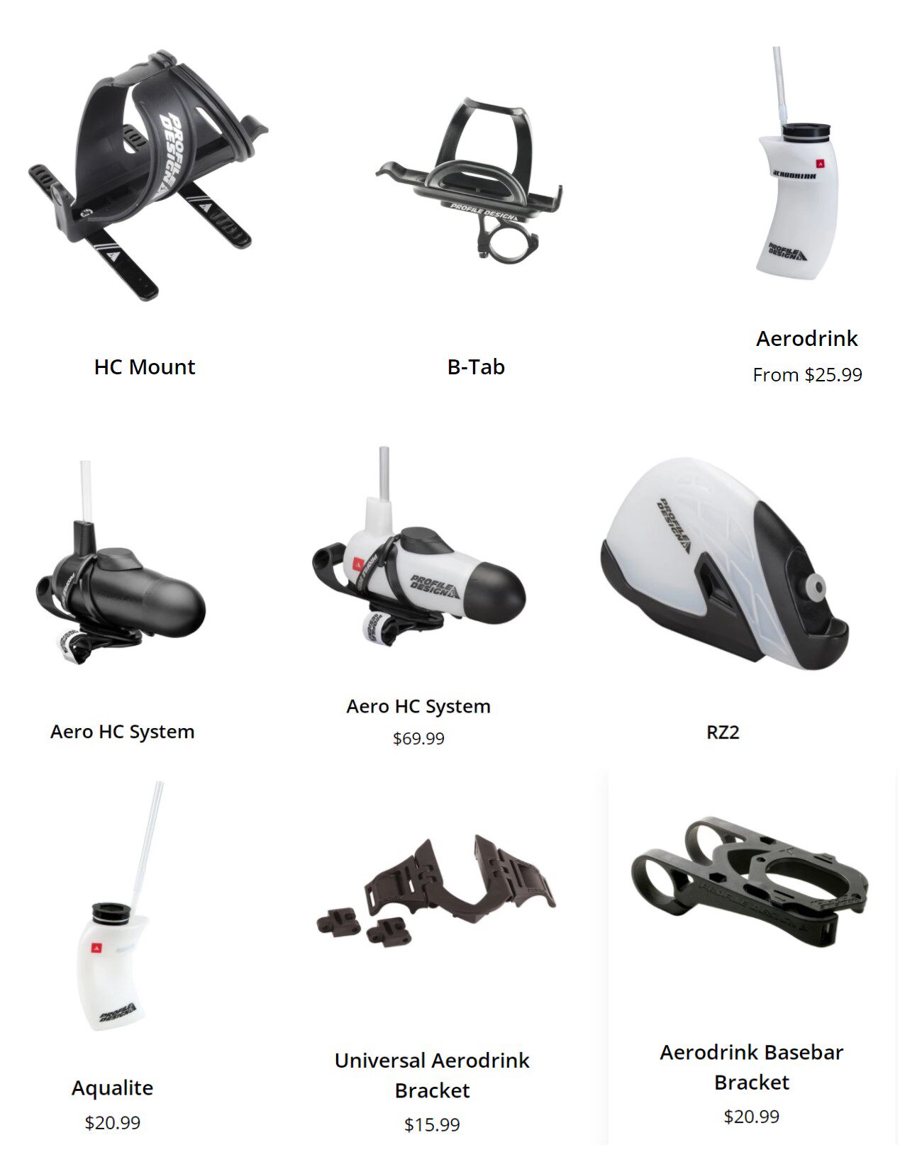 profile design aero drink HC RZ2 iron three TT handle bullet-shaped broken air bottle cage