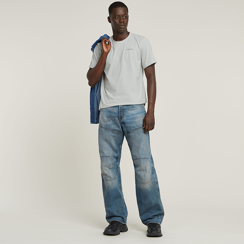 [5620 Series] G-Star Men's Straight-Leg Mid-Waist Comfortable Stylish 3D Motorcycle High-Visibility All-Season Jeans