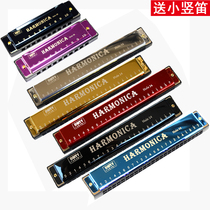 24-hole C-tone harmonica Small children children babies boys and girls kindergarten students beginners adults self-study