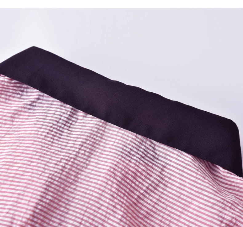 ZK không tay áo sọc rộng in áo siêu cháy Hồng Kông hương vị retro chic áo thủy triều 2018 quần áo nữ mùa hè - Áo sơ mi