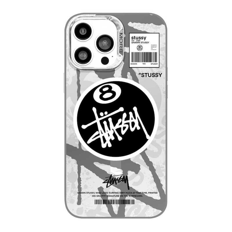 High-End Japanese Trendy Brand Stussy iPhone 15 Pro Max Phone Case with Magnetic Magsafe, Suitable for Apple 14 Pro Max, Protective Case, Anti-Drop, 13 Ins, Couple Style, Full Coverage, Japanese and Korean Style