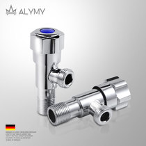 Special price two-way angle valve triangle valve all copper valve core thickened hot and cold water dual-purpose water valve eight-shaped valve