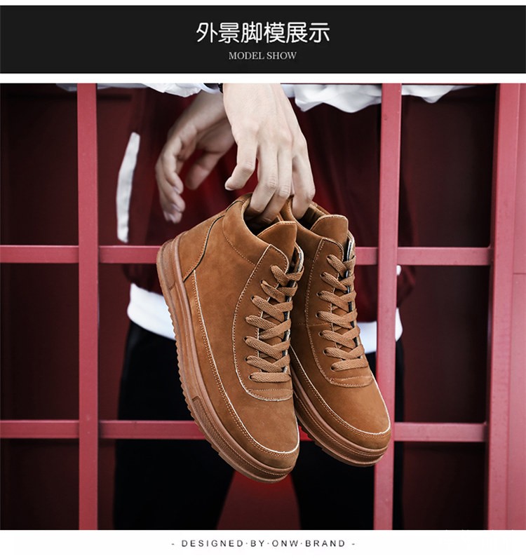 Giày nam tăng trong mùa đông Giày thông thường 10cm8cm Giày tăng cho nam Giày cao 10cm tăng giày thể thao giày the thao nam hàng hiệu