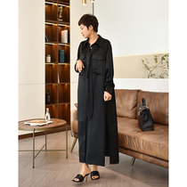 Niche custom-made heavy acetic acid fabric for self-wearing Xu Qiu dress long skirt shirt dress