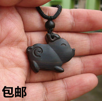 Ebony zodiac pig pendant necklace pendant bracelet sweater chain jewelry custom lettering men and women couple gifts