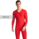 Ba bức ảnh đồ lót ấm mens Lycra bông quần áo len mỏng đàn hồi đáy quần áo vài mùa thu quần mùa thu set