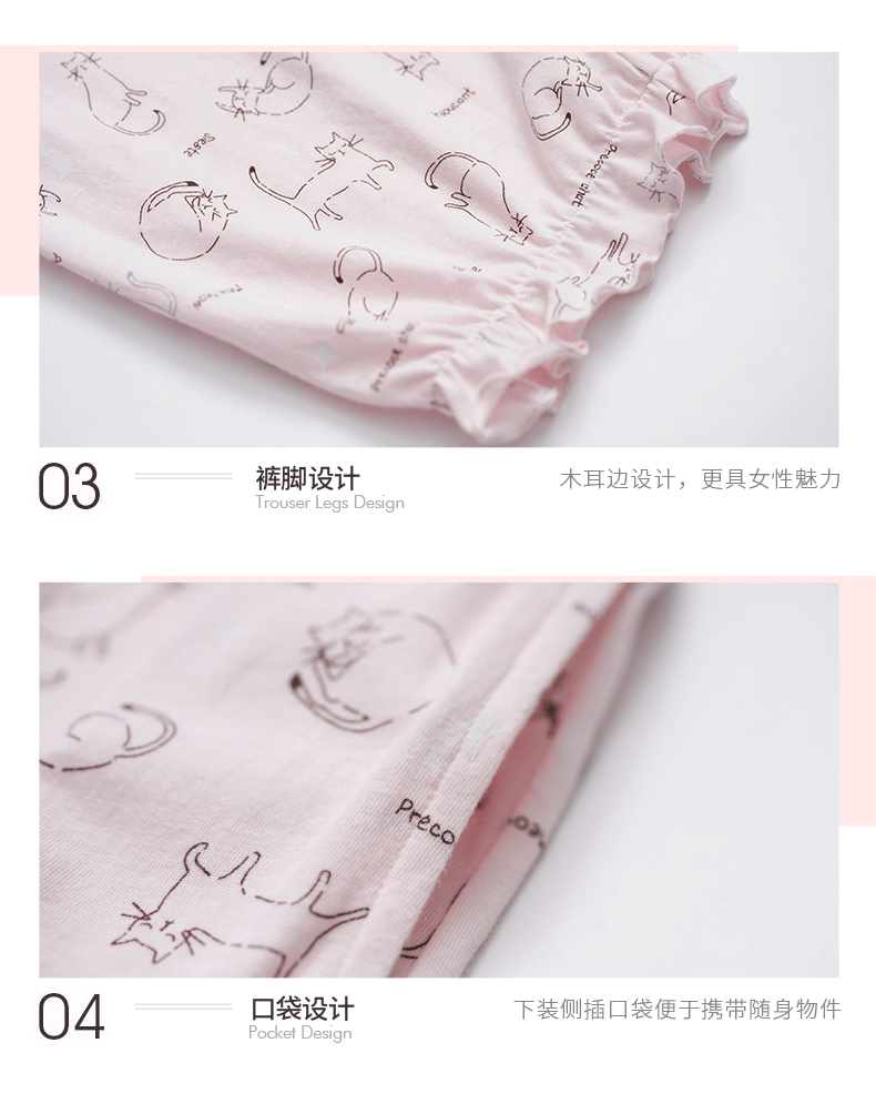 Mua 1 tặng 1 miễn phí ba khẩu súng quần nữ mùa xuân và mùa hè cotton trơn in hoa thanh lịch buộc quần mỏng thoải mái ngủ quần short nữ lưng cao