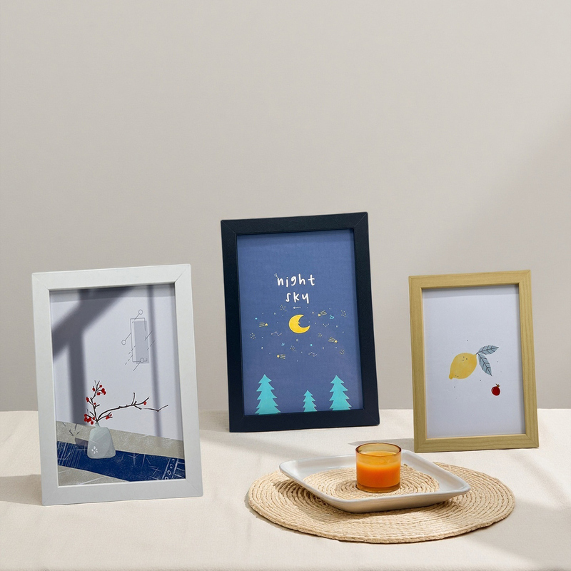 Photo Frame for Wall Hanging or Tabletop Display, 5-Inch, 6-Inch, 7-Inch, 8inch 10inch Photo Frames, A4 Art Frame, Wooden Frame, Empty Frame